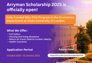 The 2025 Arryman Scholarship to Department of Economics at SOAS University of London