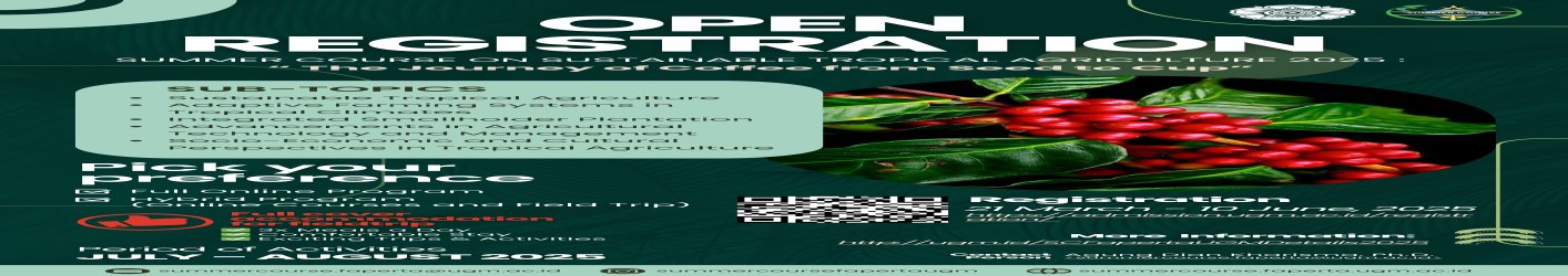 Summer Course on Sustainable Tropical Agriculture 2025