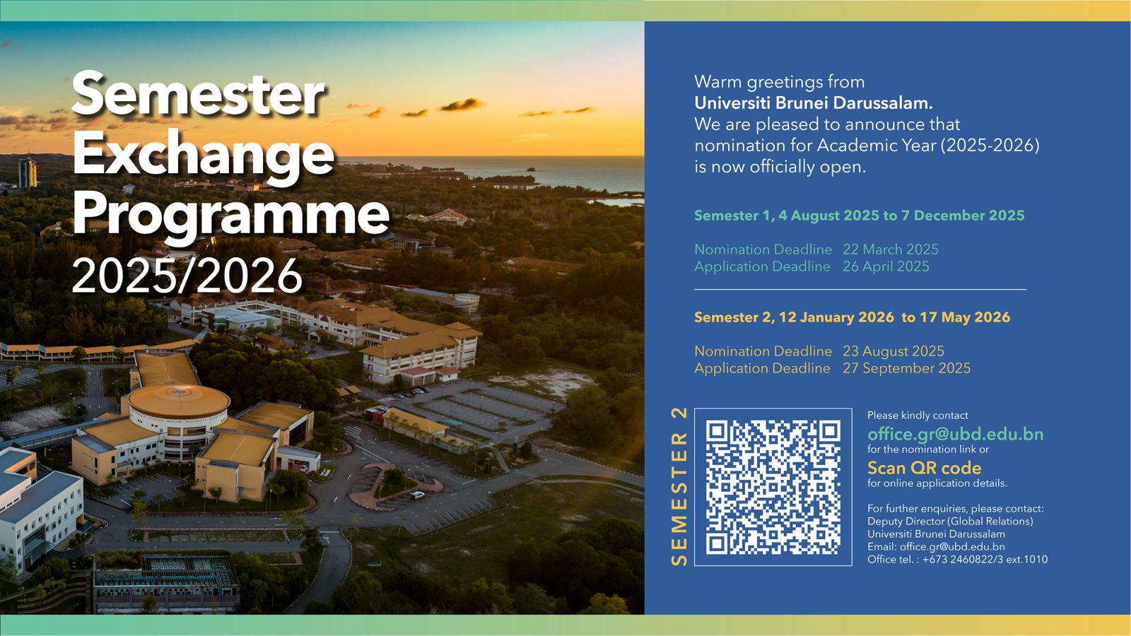 A Semester Study Abroad in Brunei! Your Adventure at UBD Awaits!