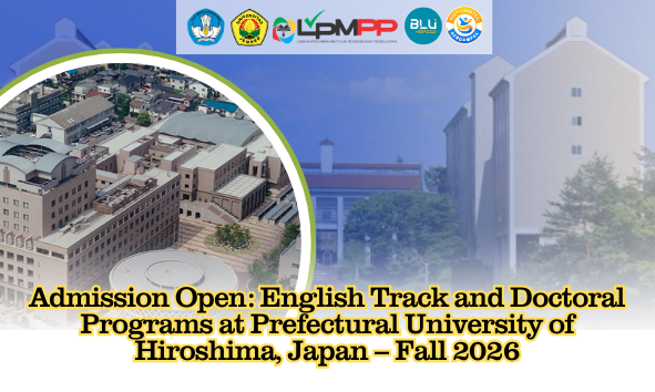 Admission Open: English Track and Doctoral Programs at Prefectural University of Hiroshima – Fall 2026